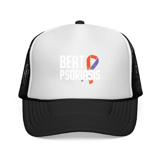 Beat Psoriasis Skin Disease Psoriasis Awareness Trucker Caps