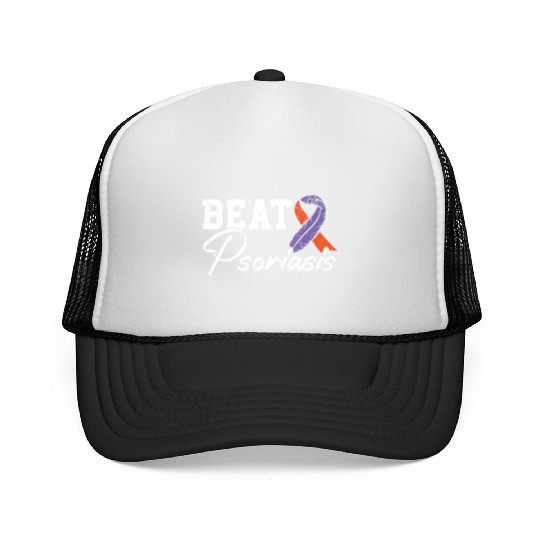 Beat Psoriasis Skin Disease Psoriasis Awareness Trucker Caps