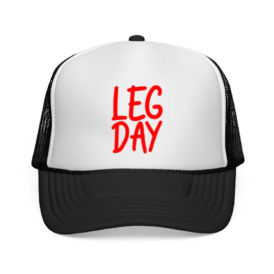 Leg Day Handicapped Wheelchair 17 Trucker Caps