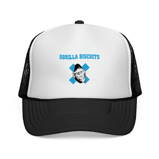 Gorilla Punk Eat Biscuits Trucker Caps
