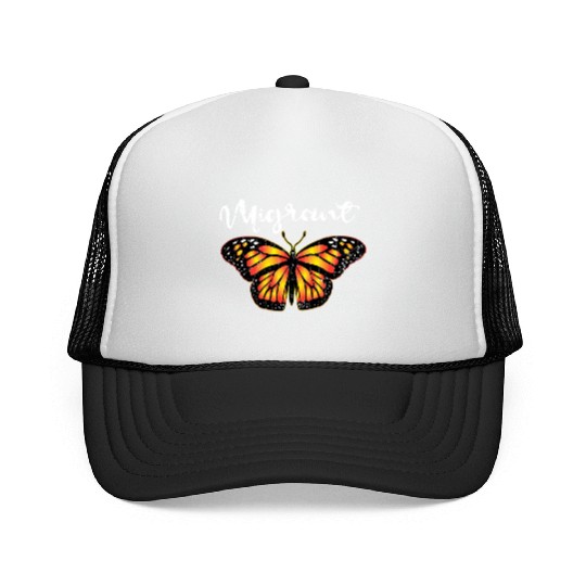 Migrant Monarch Butterfly Lover Cute Butterflies Trucker Caps