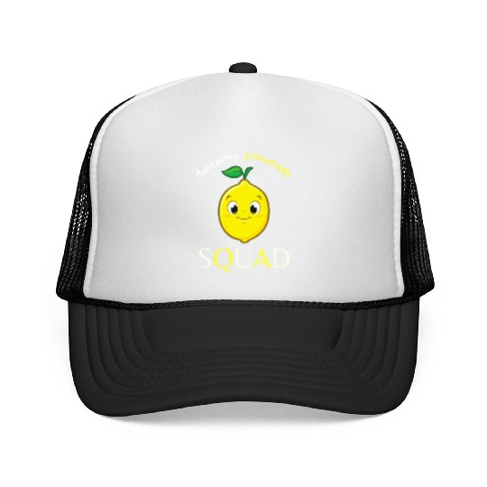 Awesome Lemonade Squad Lemon Lovers For Summer Trucker Caps