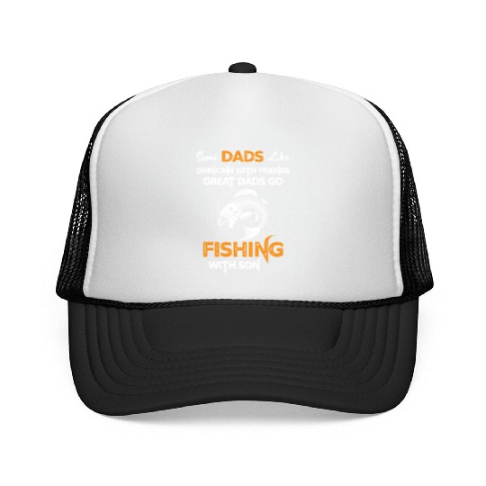 Great Dads Go Fishing With Son Trucker Caps