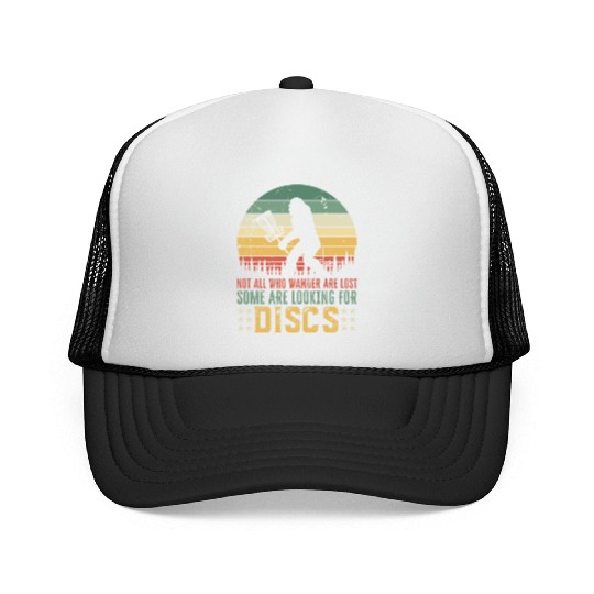 Funny Disc Golf Bigfoot Gift Trucker Caps