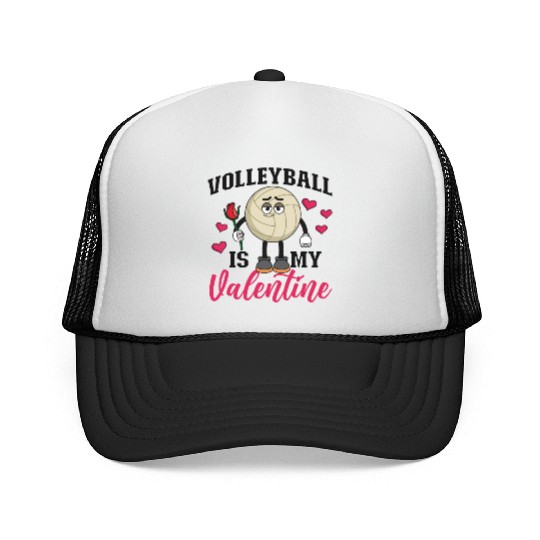 Volleyball Player Team Valentines Trucker Caps