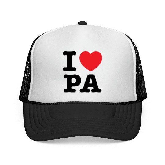 I LOVE PA, I Love Pennsylvania Trucker Caps