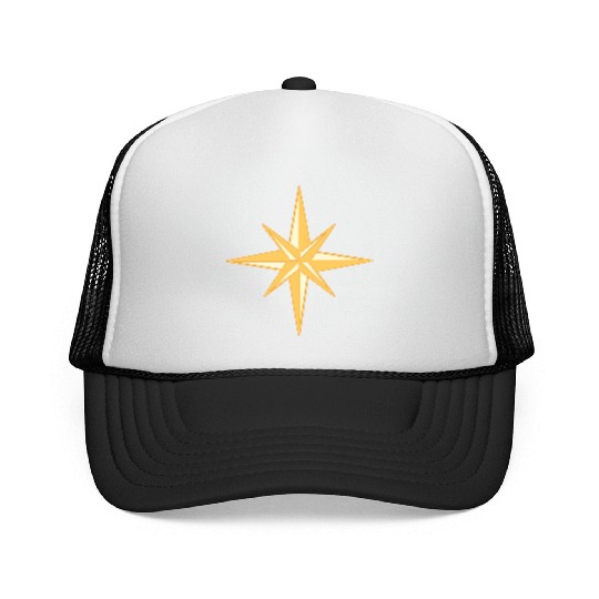 Nautical star. Compass rose, cardinal directions Trucker Caps