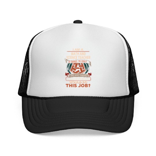 Math And Science Teacher Trucker Caps - Sane Person Gif