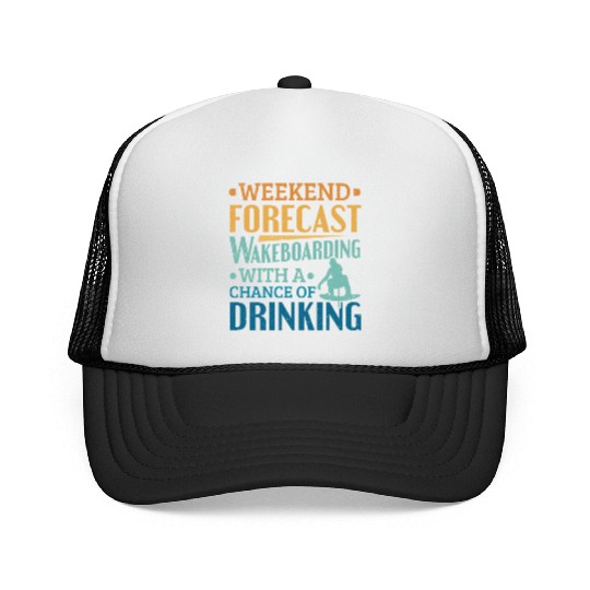 Weekend Forecast Wakeboard Wakeboarding Trucker Caps