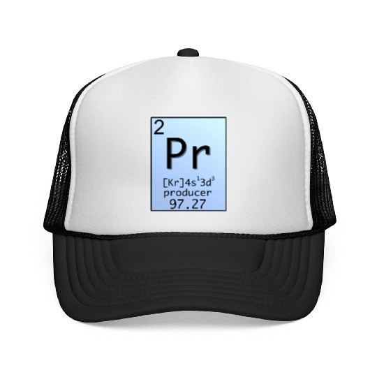 Music Producer Periodic Table Design Trucker Caps