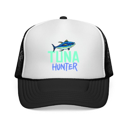 Red Tuna Fish Bluefin Fishing Salad Trucker Caps