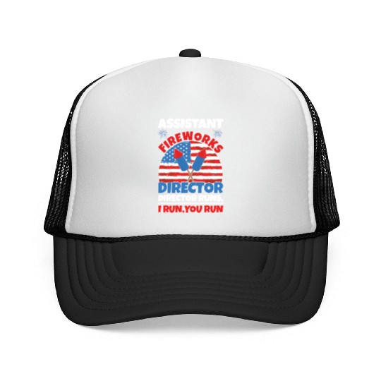 America American Fireworks Director 4th Of July Trucker Caps
