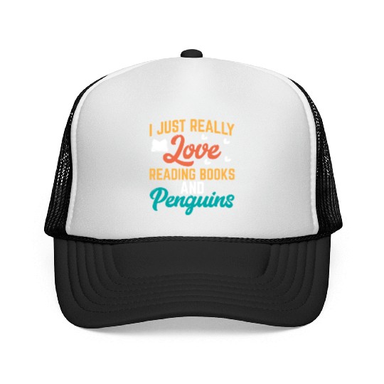 Books Penguin Lover Trucker Caps