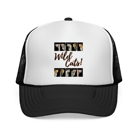 WILDCATS! | Lion, Leopard, Cheetah, Puma, Tiger Trucker Caps