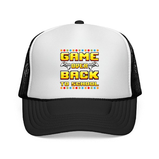Game Over Back To School Trucker Caps