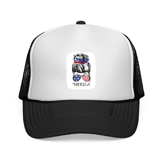 4th of July Merica Trucker Caps USA American Pride