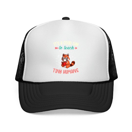 Good Day To Teach Tiny Humans Elementary Teacher Trucker Caps