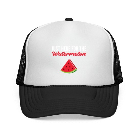 Here for Watermelon Vegan Gift Trucker Caps