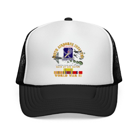 Army 188th Airborne Infantry Raid at Los Baños W J Trucker Caps