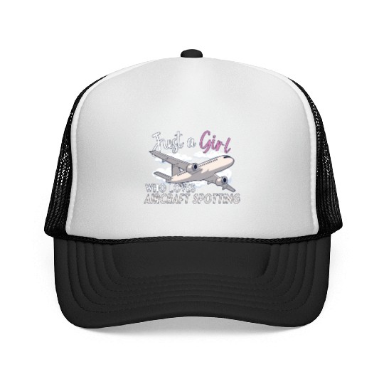 Aircraft Spotting Airplane Aircraft Spotter Trucker Caps