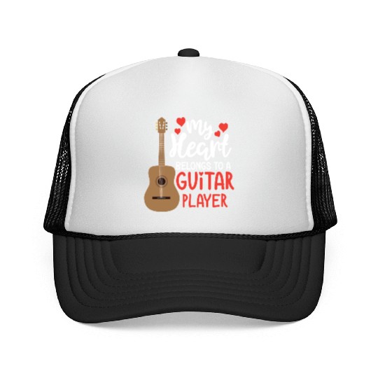 Guitar Player Clothing Musician Gift for Him Her Trucker Caps