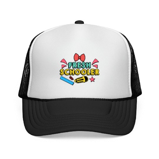 Preschool Kids Back to School Fresh Schooler Trucker Caps
