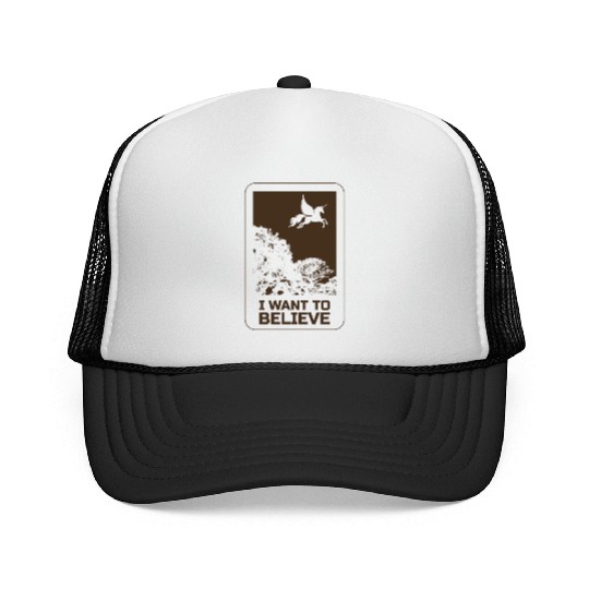 Unicorn "I Want To Believe" UAP Outfit Alien Ufo Trucker Caps