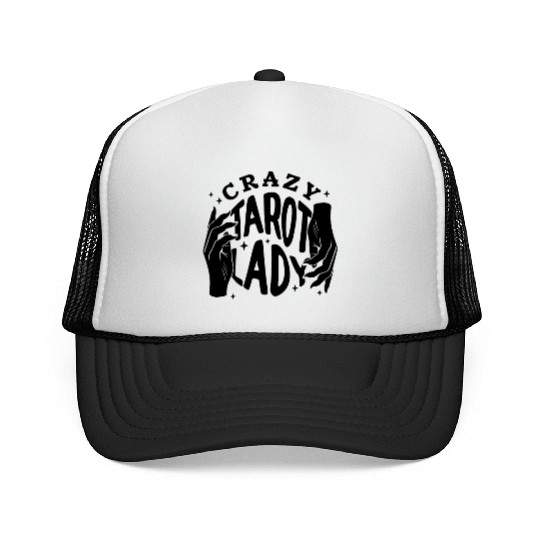Divination Crazy Tarot Lady Crystal Ball Tarot Trucker Caps