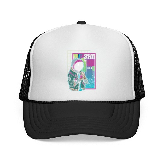 Chaos Astronaut Punk Spaceman Trucker Caps