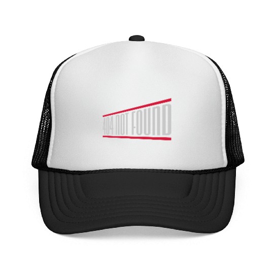404 not found computer Trucker Caps