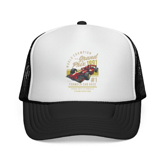 Formula Car Race Trucker Caps