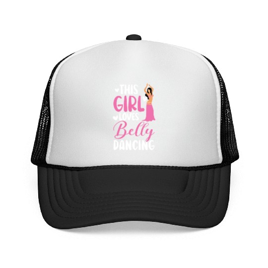 This Girl Loves Belly Dancing Shimmy Belly Dancer Trucker Caps