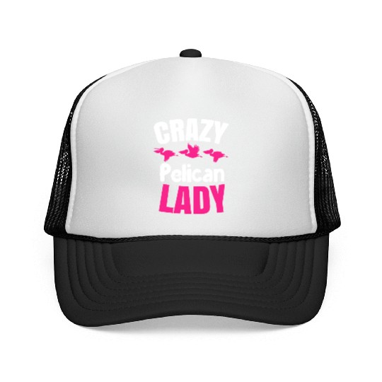 Pelican Lady Birdwatching Pelican Lover Trucker Caps