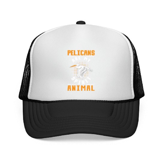 Pelican Quote Birdwatching Animal Lover Trucker Caps
