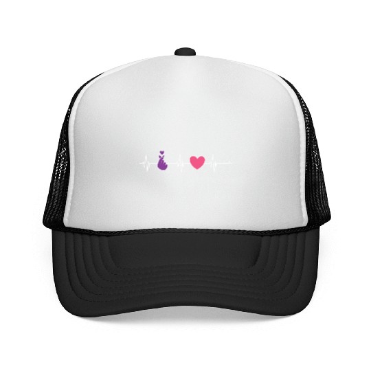 purple snap love, k pop music, korean pop music Trucker Caps