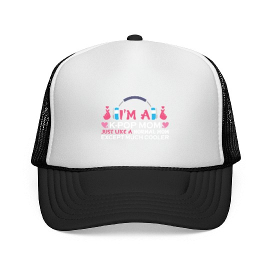 kpop mom, k pop music, korean pop music Trucker Caps