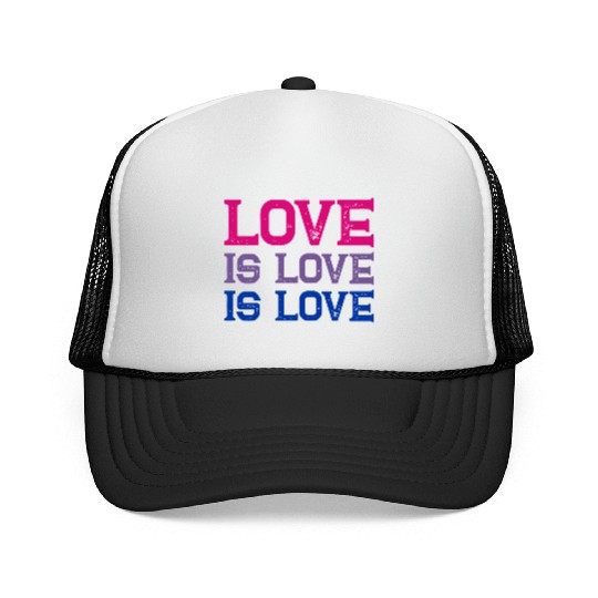 Love is Love is Love Trucker Caps