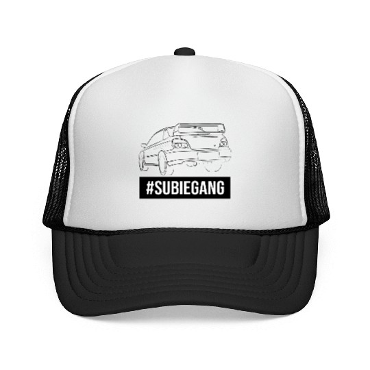 Subie Gang Impreza jdm lover classic japanese car Trucker Caps