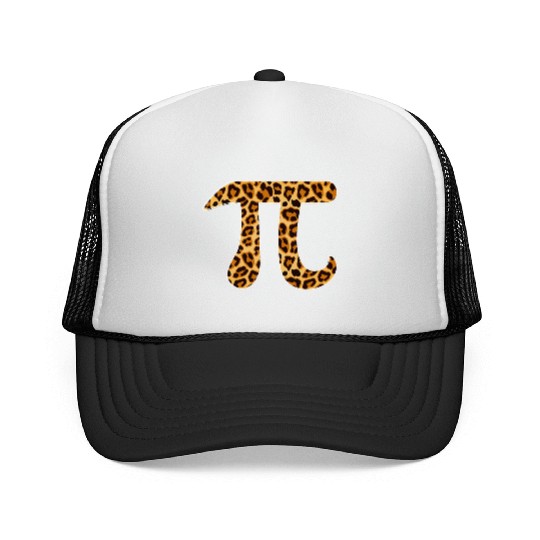 Pi Leopard Print Skin Cheetah Pi Day Math Nerd Trucker Caps