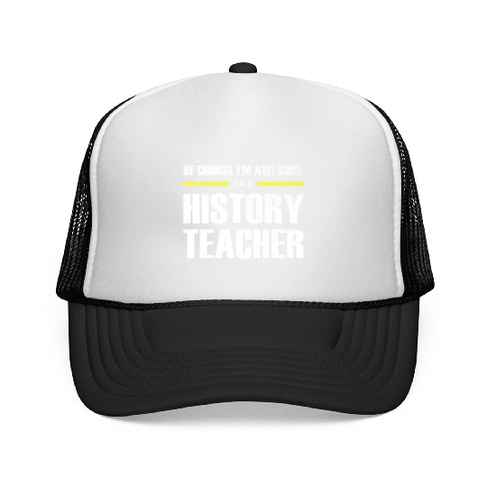 Awesome History Teacher Premium Trucker Caps