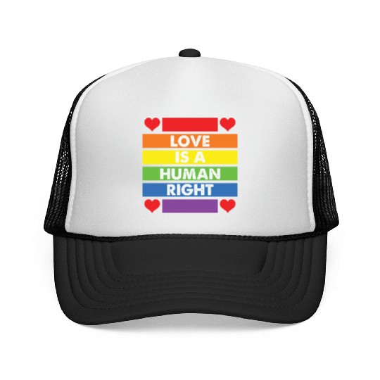 LBGT Flag Gay Pride Human Love Human Right Trucker Caps