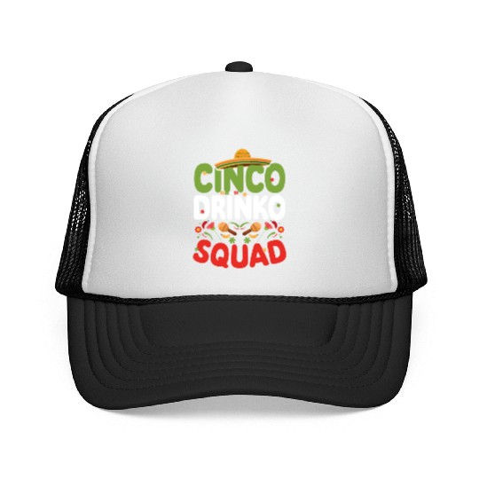 Cinco De Drinko | Bourbon Drinker Trucker Caps | Whisky