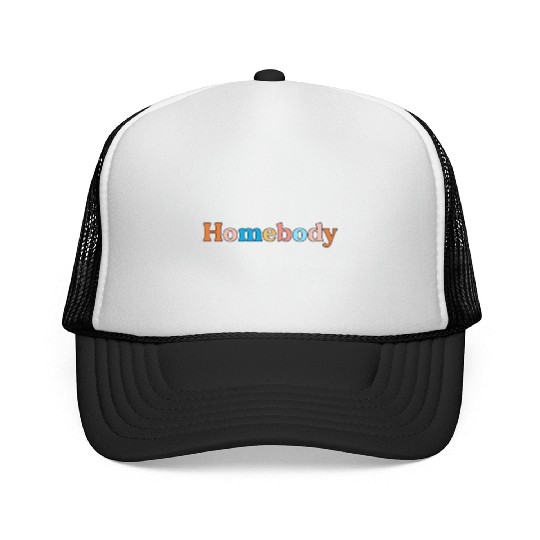 Retro Homebody Rather Be Inside Vintage Introvert Trucker Caps