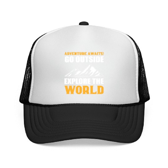 Explore the World Courageous Person Gift Trucker Caps