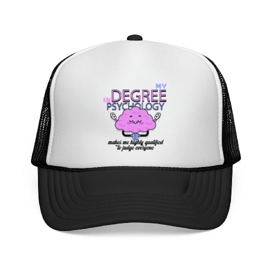 my degree in psychology Trucker Caps