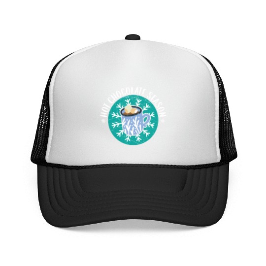 Hot Chocolate Season Snow Winter Season Drink Trucker Caps