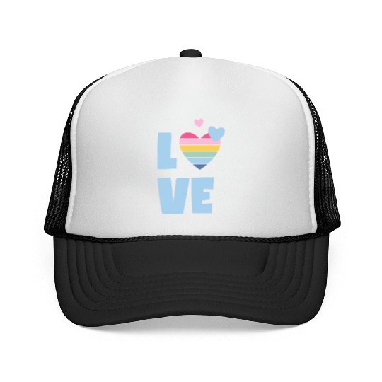 Lgbtq Gay Pride Month Rainbow Love Is Love Trucker Caps