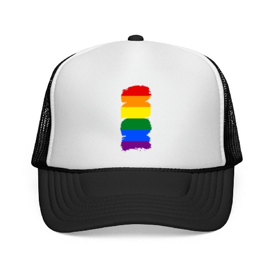 Lgbtq Gay Pride Month Rainbow Love Is Love Trucker Caps
