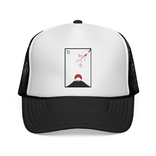 Japanese Mount Fuji Trucker Caps Premium