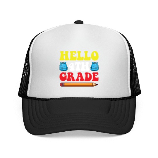 4th Grade Back To School Trucker Caps